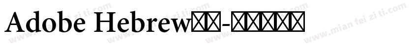 Adobe Hebrew常规字体转换
